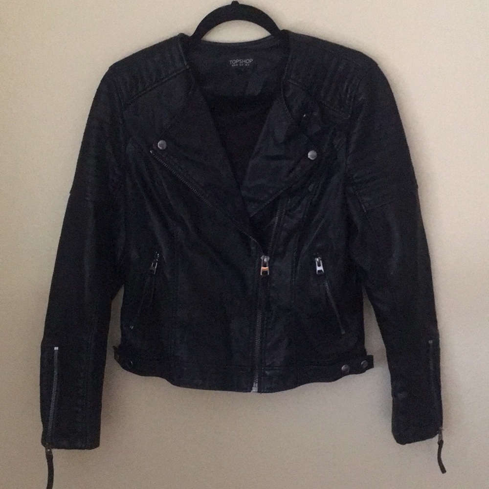 FAUX LEATHER JACKET